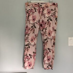 Kut from the Kloth Floral Ankle Jeans